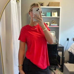 Madewell Vintage Crewneck Cotton T-Shirt - Red